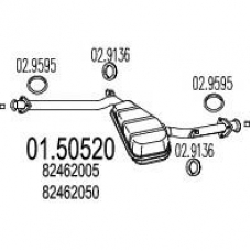 01.50520 MTS Средний глушитель выхлопных газов
