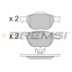 BP3078 BREMSI Комплект тормозных колодок, дисковый тормоз