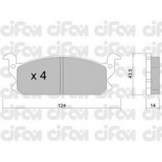 822-380-0 CIFAM Комплект тормозных колодок, дисковый тормоз