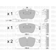 22-0675-1 METELLI Комплект тормозных колодок, дисковый тормоз