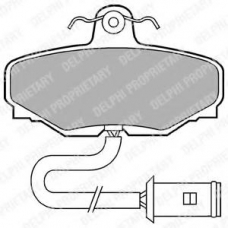 LP430 DELPHI Комплект тормозных колодок, дисковый тормоз