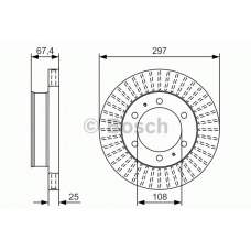 0 986 479 T10 BOSCH Тормозной диск