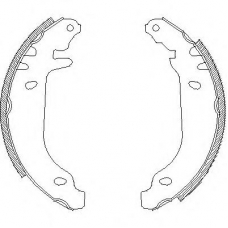 Z4169.00 WOKING Комплект тормозных колодок