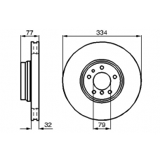 0 986 478 623 BOSCH Тормозной диск