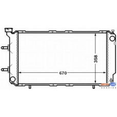 8MK 376 772-551 HELLA Радиатор, охлаждение двигателя