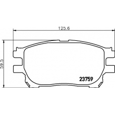 8DB 355 010-111 HELLA PAGID Комплект тормозных колодок, дисковый тормоз