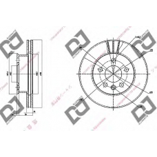 BD1501 DJ PARTS Тормозной диск