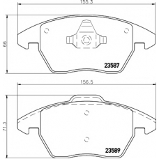 8DB 355 014-511 HELLA PAGID Комплект тормозных колодок, дисковый тормоз