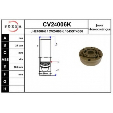 CV24006K EAI Шарнирный комплект, приводной вал