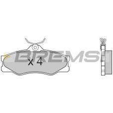 BP2335 BREMSI Комплект тормозных колодок, дисковый тормоз