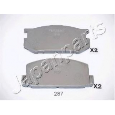 PA-287AF JAPANPARTS Комплект тормозных колодок, дисковый тормоз