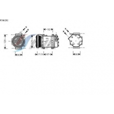 RTAK281 GERI Компрессор, кондиционер