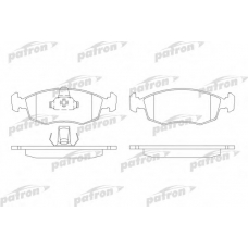 PBP1376 PATRON Комплект тормозных колодок, дисковый тормоз