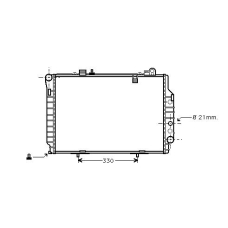 MS2203 AVA Радиатор, охлаждение двигателя
