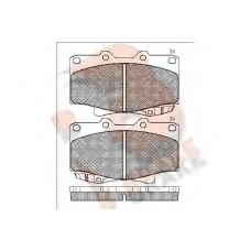 RB1026 R BRAKE Комплект тормозных колодок, дисковый тормоз