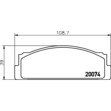 8DB 355 007-101 HELLA PAGID Комплект тормозных колодок, дисковый тормоз