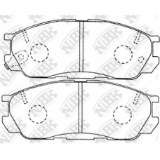 PN5294 NiBK Комплект тормозных колодок, дисковый тормоз