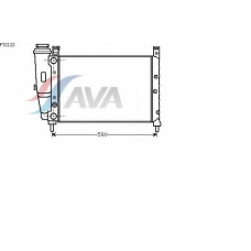 FT2122 AVA Радиатор, охлаждение двигателя