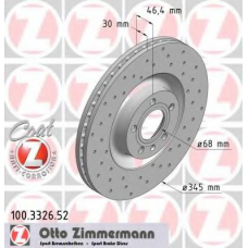 100.3326.52 ZIMMERMANN Тормозной диск