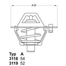 3119.82 WAHLER Термостат, охлаждающая жидкость