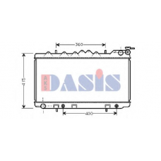070033N AKS DASIS Радиатор, охлаждение двигателя