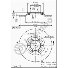 08.7197.10 BREMBO Тормозной диск