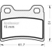 401 MGA Комплект тормозных колодок, дисковый тормоз