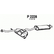 P2228 FENNO Глушитель выхлопных газов конечный