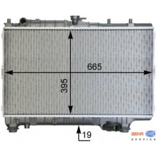 8MK 376 763-361 HELLA Радиатор, охлаждение двигателя