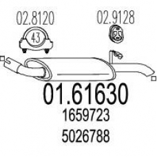 01.61630 MTS Глушитель выхлопных газов конечный