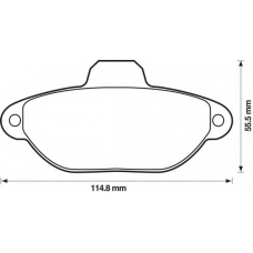 571749B BENDIX Комплект тормозных колодок, дисковый тормоз