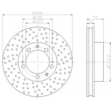 8DD 355 104-741 HELLA PAGID Тормозной диск