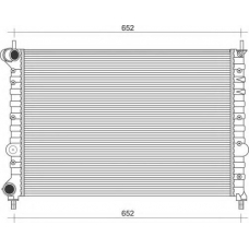350213896000 MAGNETI MARELLI Радиатор, охлаждение двигателя