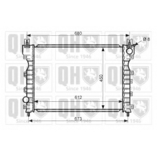 QER2422 QUINTON HAZELL Радиатор, охлаждение двигателя