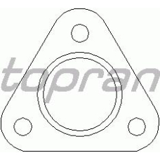107 207 TOPRAN Прокладка, труба выхлопного газа