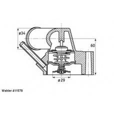 411578.92D WAHLER Термостат, охлаждающая жидкость