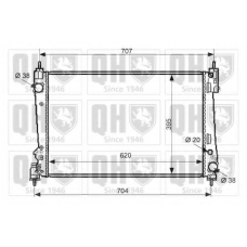 QER2390 QUINTON HAZELL Радиатор, охлаждение двигателя