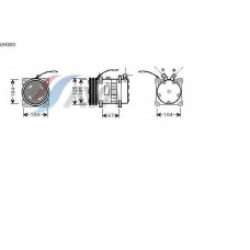 UVK083 AVA Компрессор, кондиционер