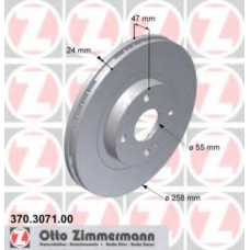 370.3071.00 ZIMMERMANN Тормозной диск