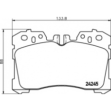 8DB 355 006-661 HELLA PAGID Комплект тормозных колодок, дисковый тормоз