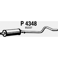 P4348 FENNO Средний глушитель выхлопных газов