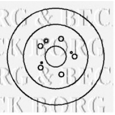 BBD4100 BORG & BECK Тормозной диск