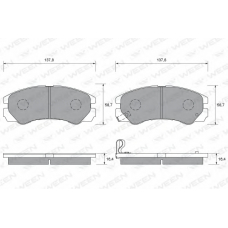151-1703 WEEN Комплект тормозных колодок, дисковый тормоз