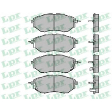05P1402 LPR Комплект тормозных колодок, дисковый тормоз