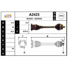 A2423 SNRA Приводной вал