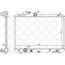10-25460-SX STELLOX Радиатор, охлаждение двигателя