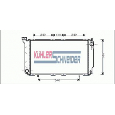 2501901 KUHLER SCHNEIDER Радиатор, охлаждение двигател