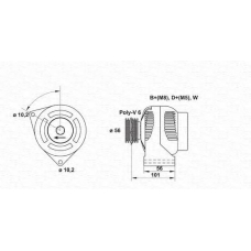 943354022010 MAGNETI MARELLI Генератор