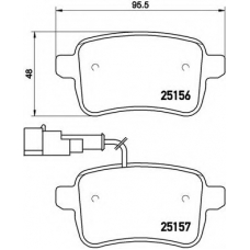 P 23 133 BREMBO Комплект тормозных колодок, дисковый тормоз