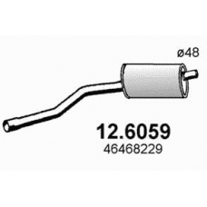 12.6059 ASSO Средний глушитель выхлопных газов